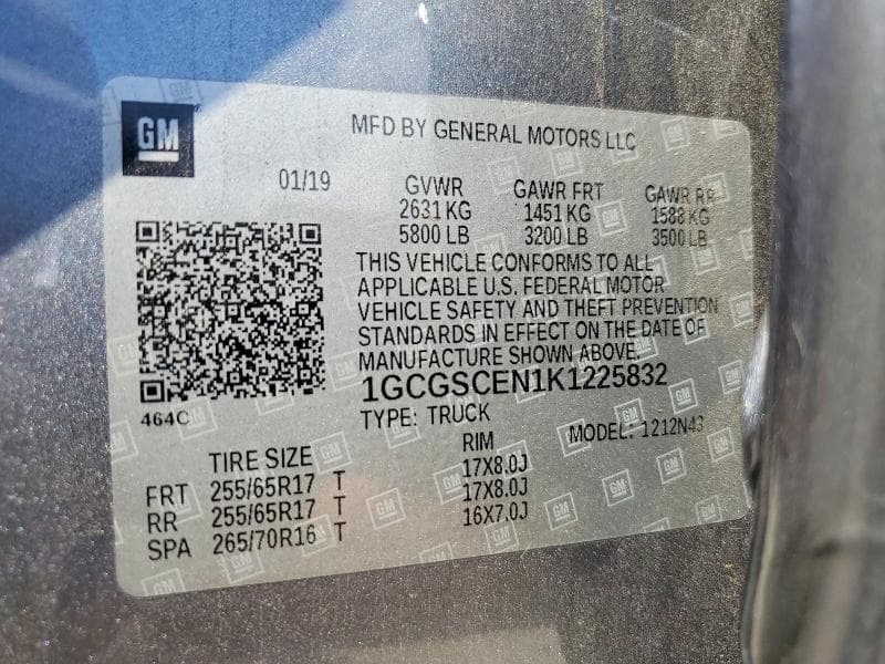 2019 CHEVROLET COLORADO LT 12