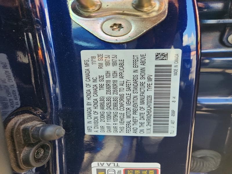 2018 HONDA CR-V EX 14