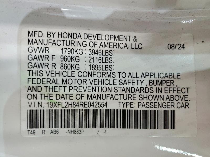 2024 HONDA CIVIC SPORT 12