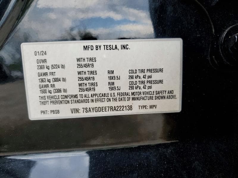 2024 TESLA MODEL Y 13