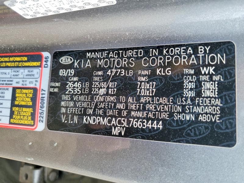 2020 KIA SPORTAGE LX 12