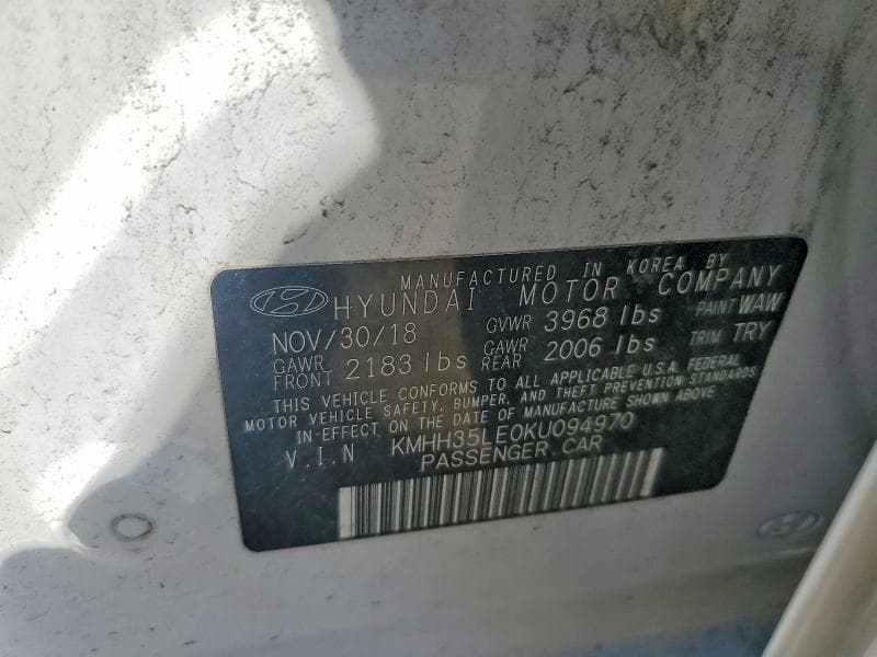 2019 HYUNDAI ELANTRA GT BASE 12