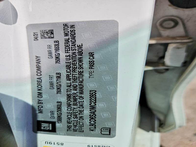 2021 CHEVROLET SPARK 1LT 13
