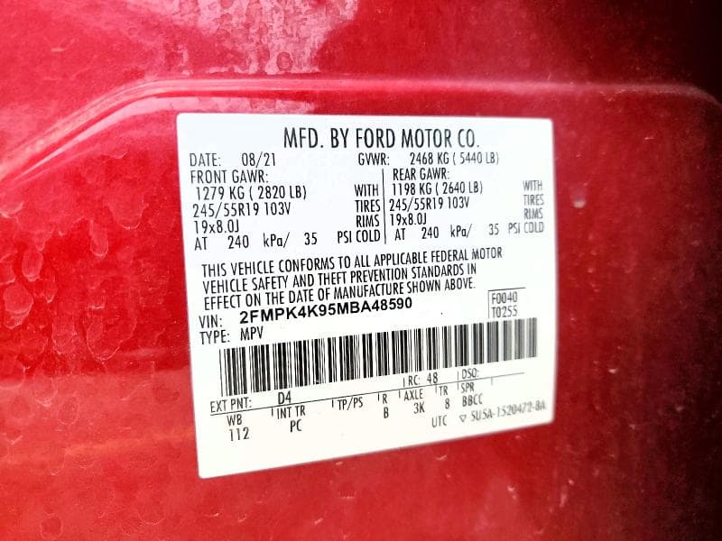 2021 FORD EDGE TITANIUM 13