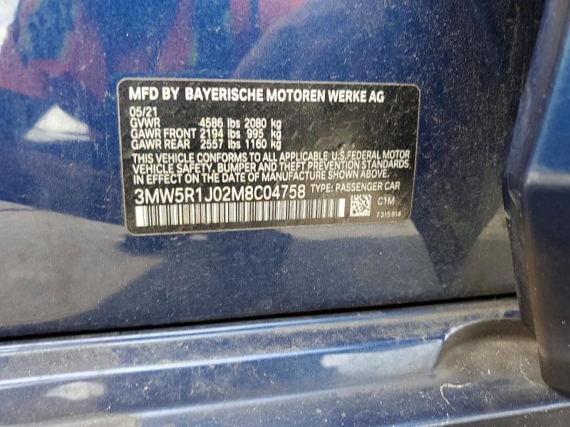 2021 BMW 330I 12