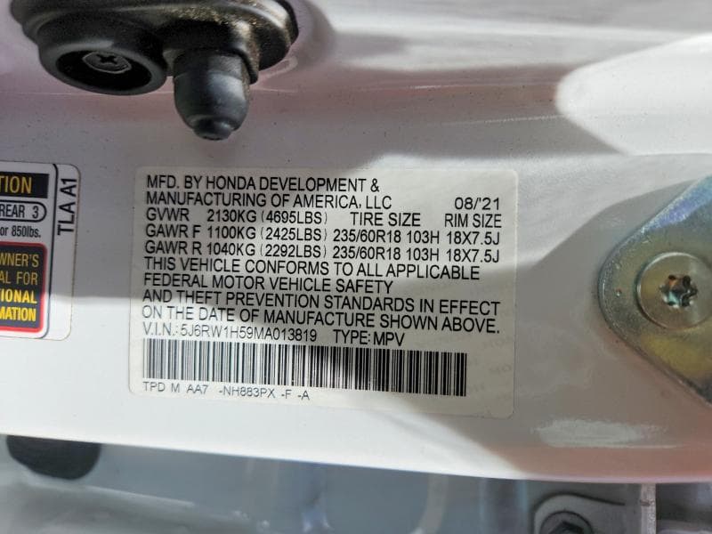 2021 HONDA CR-V EX 12