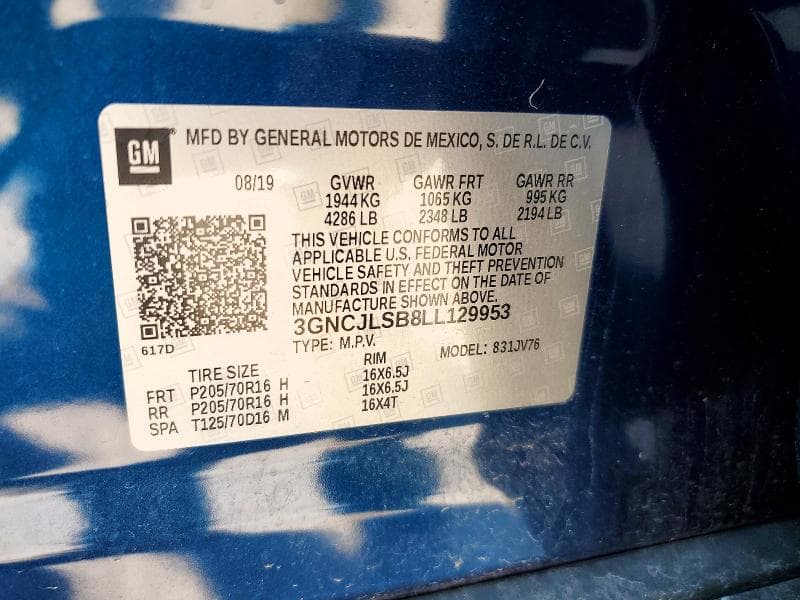 2020 CHEVROLET TRAX 1LT 13