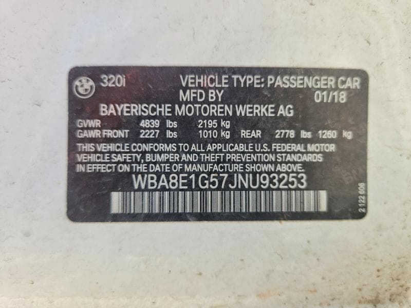 2018 BMW 320 I 12