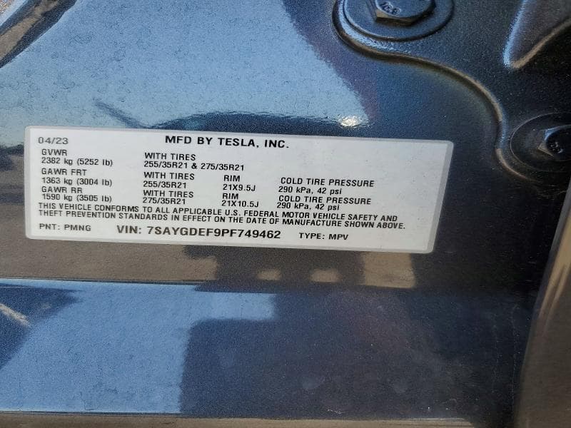 2023 TESLA MODEL Y 12