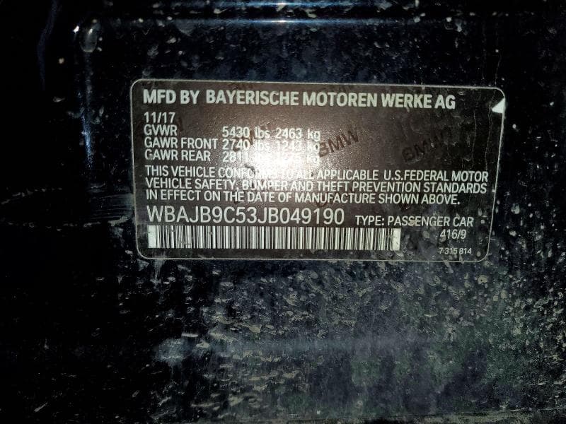 2018 BMW M550XI 13