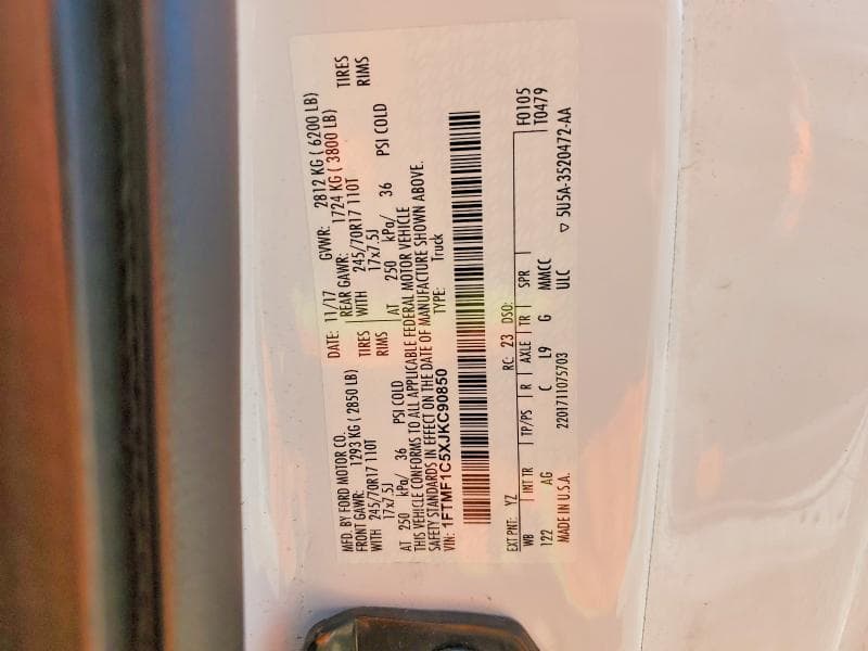 2018 FORD F150 12