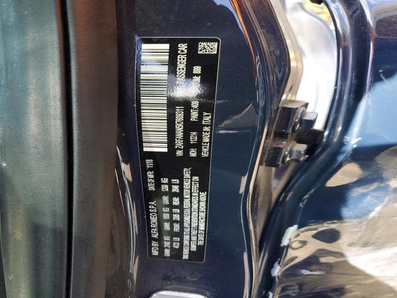 2019 ALFA ROMEO GIULIA 12
