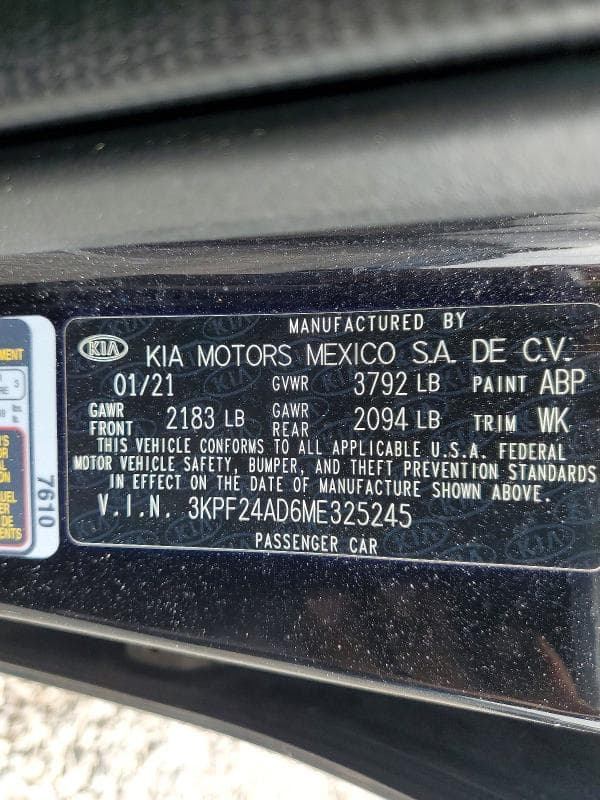 2021 KIA FORTE LXS 12