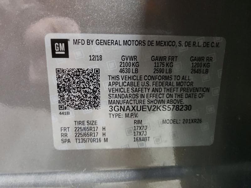 2019 CHEVROLET EQUINOX LT 13