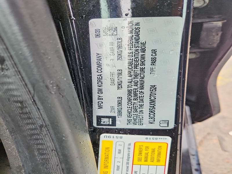 2021 CHEVROLET SPARK 1LT 12