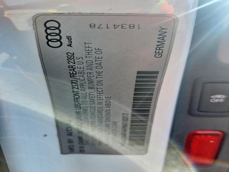2017 AUDI A4 PREMIUM PLUS 12