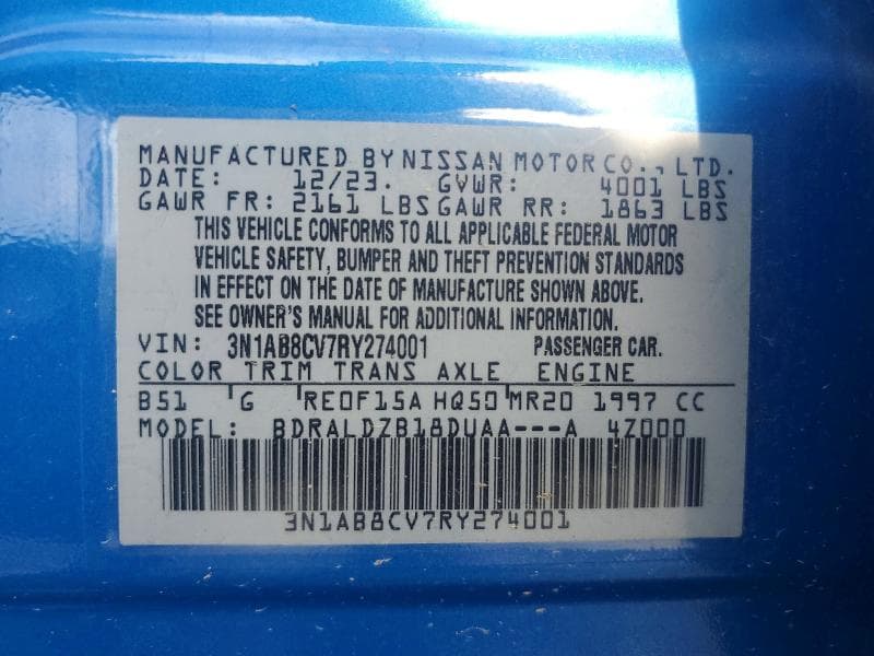 2024 NISSAN SENTRA SV 12