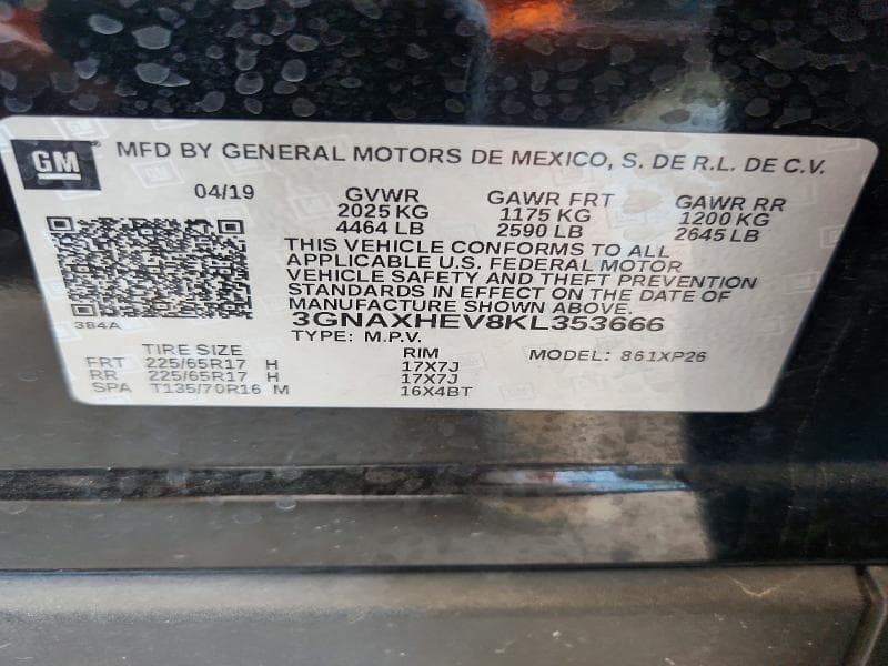 2019 CHEVROLET EQUINOX LS 13