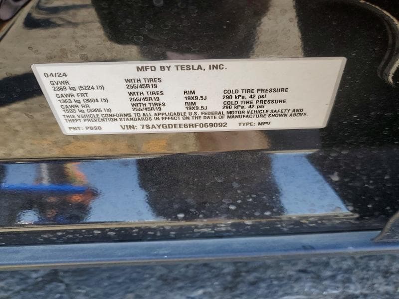 2024 TESLA MODEL Y 12
