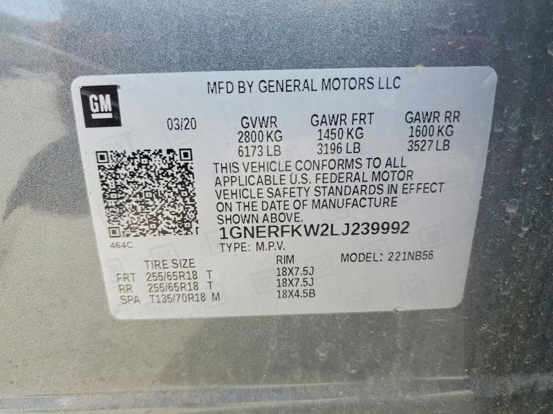 2020 CHEVROLET TRAVERSE LS 13