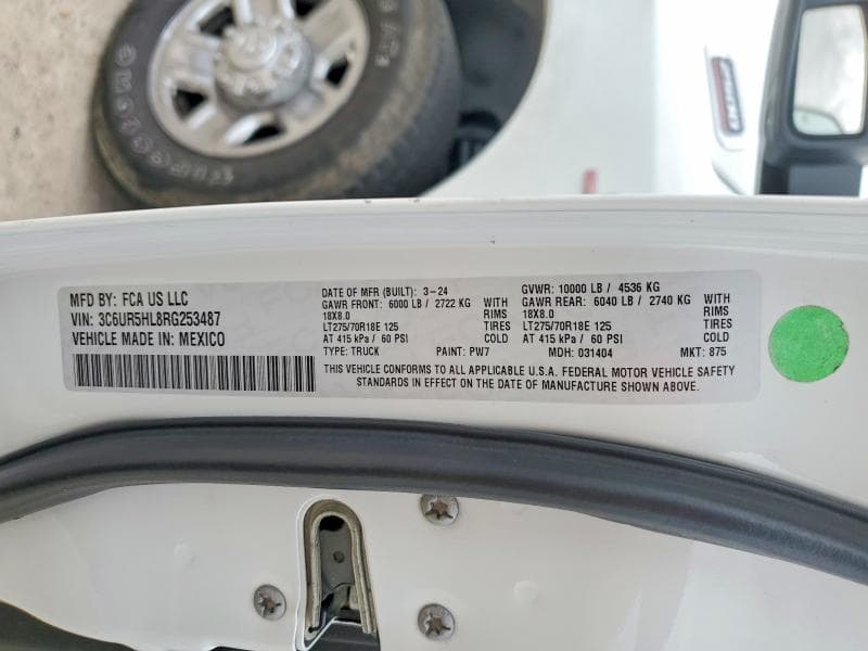 2024 RAM 2500 TRADESMAN 12