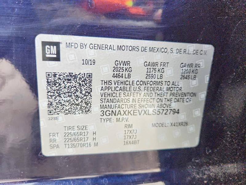2020 CHEVROLET EQUINOX LT 14