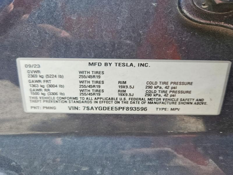 2023 TESLA MODEL Y 12