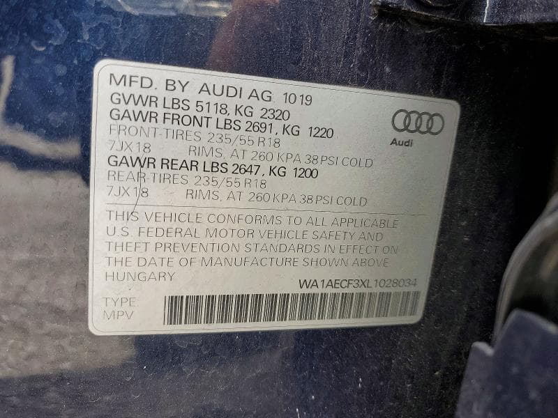 2020 AUDI Q3 PREMIUM 14