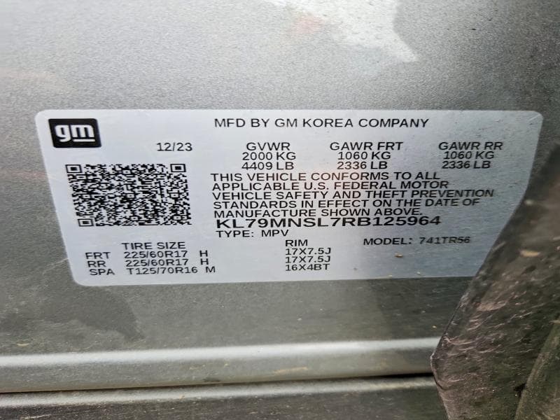 2024 CHEVROLET TRAILBLAZER LS 14