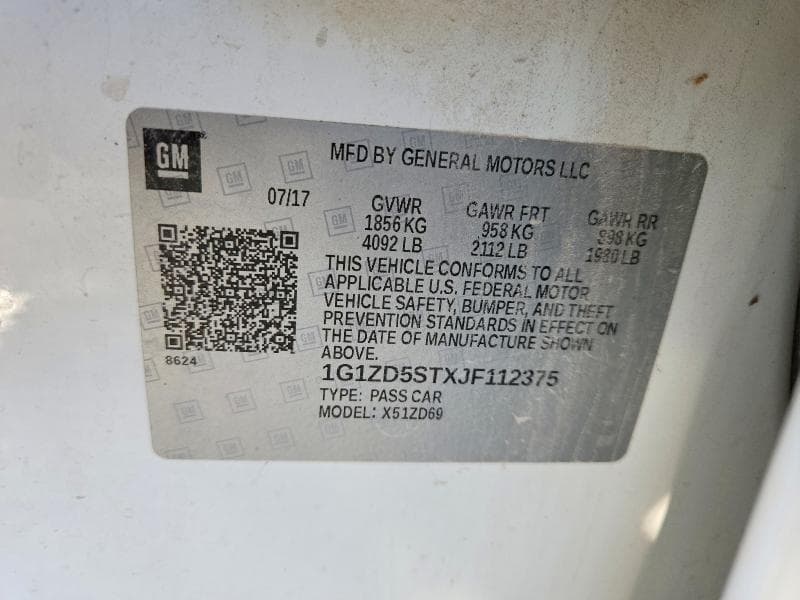 2018 CHEVROLET MALIBU LT 12