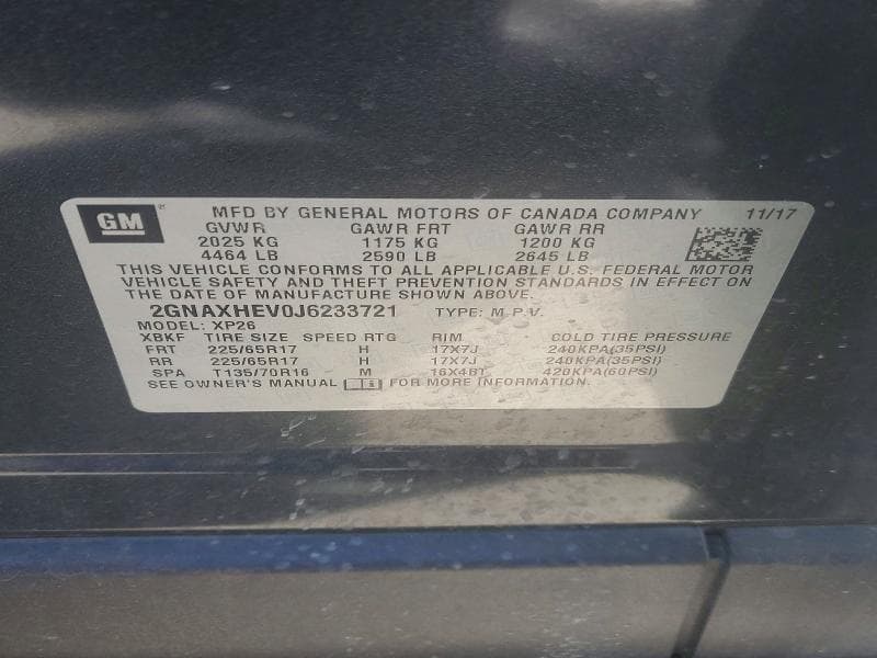 2018 CHEVROLET EQUINOX LS 13