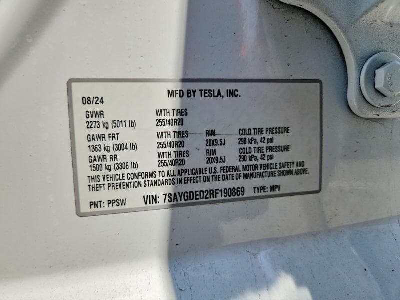 2024 TESLA MODEL Y 13