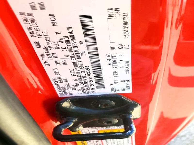 2017 FORD F150 SUPER CAB 12