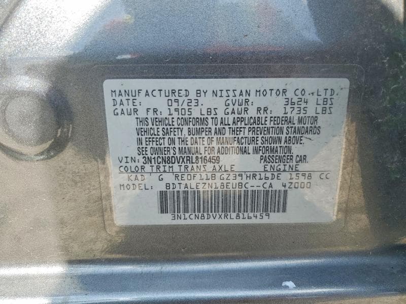 2024 NISSAN VERSA S 12