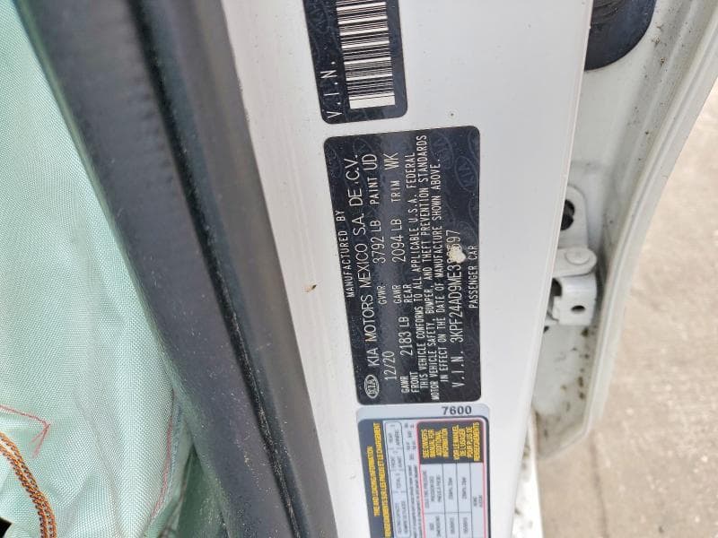 2021 KIA FORTE FE 12