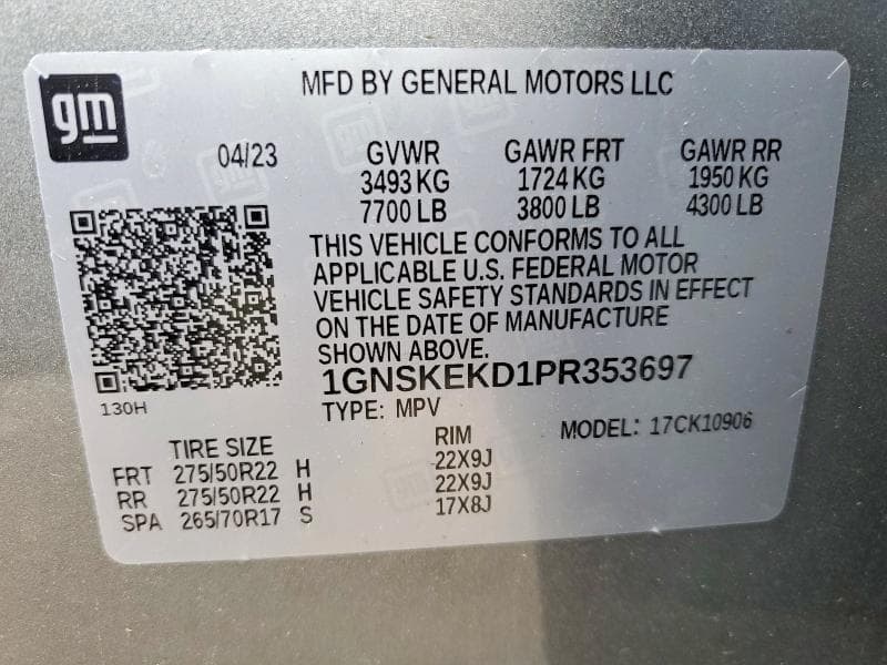 2023 CHEVROLET SUBURBAN K1500 RST 13