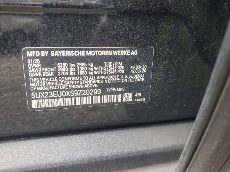 2025 BMW X5 XDRIVE40I XDRIVE40I 14