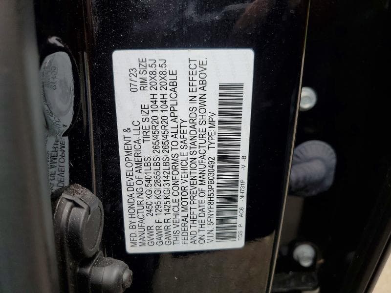 2023 HONDA PASSPORT EXL 13
