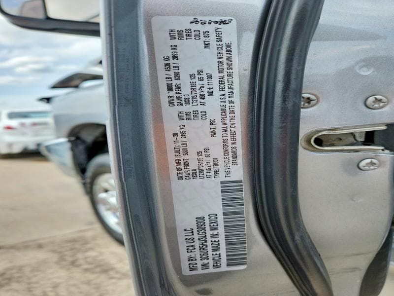 2020 RAM 2500 TRADESMAN 12
