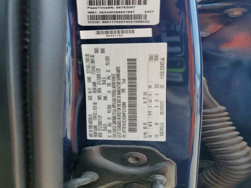 2017 FORD F150 SUPERCREW 12