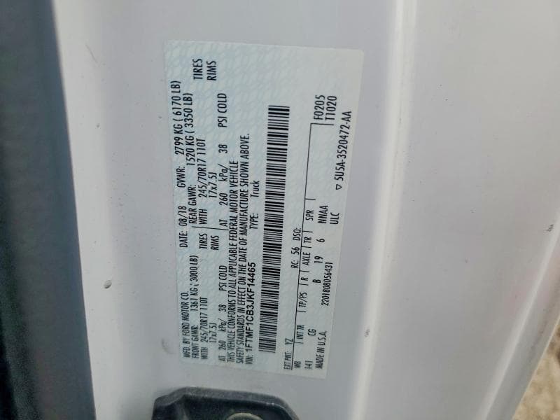2018 FORD F150 12