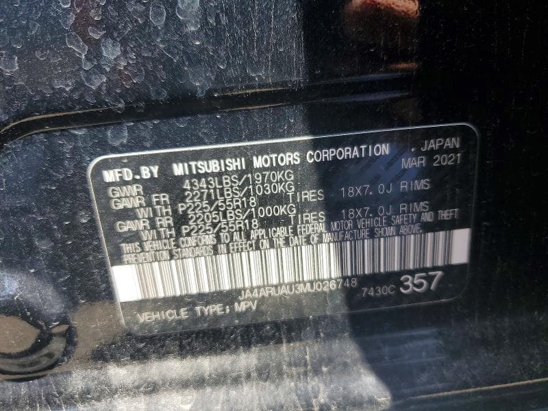 2021 MITSUBISHI OUTLANDER SPORT ES 13