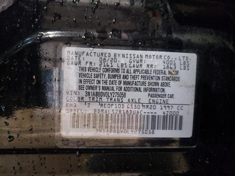 2020 NISSAN SENTRA SR 12