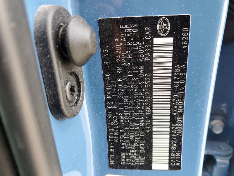2024 TOYOTA CAMRY SE 12