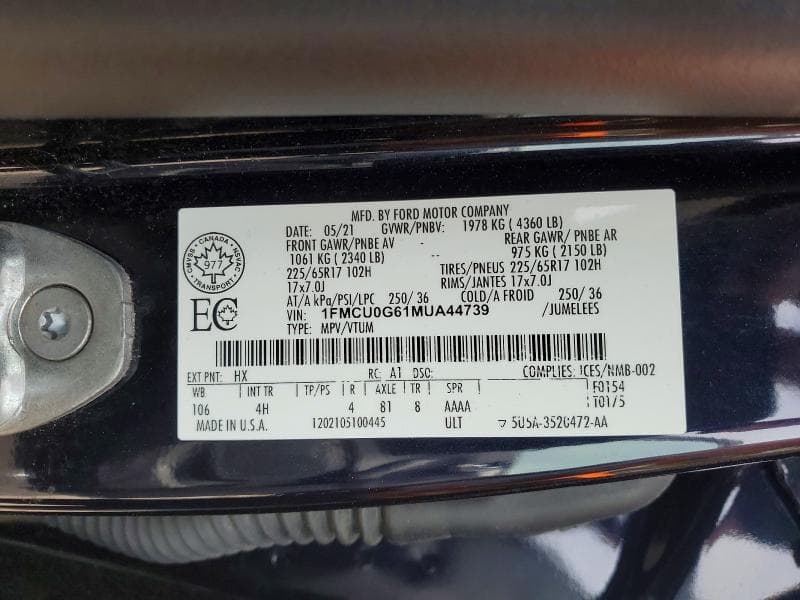 2021 FORD ESCAPE SE 13