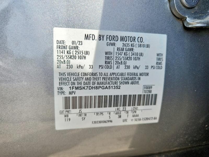 2023 FORD EXPLORER XLT 13