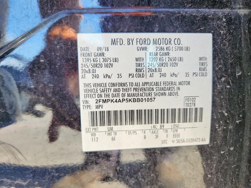 2019 FORD EDGE ST 12