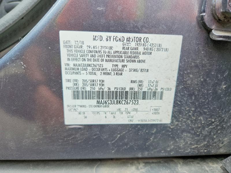 2019 FORD ECOSPORT SES 13