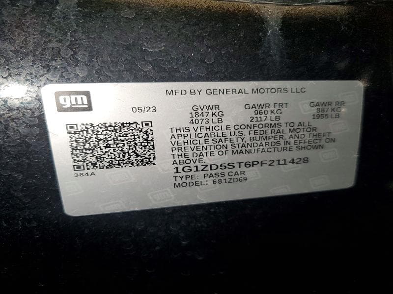 2023 CHEVROLET MALIBU LT 12