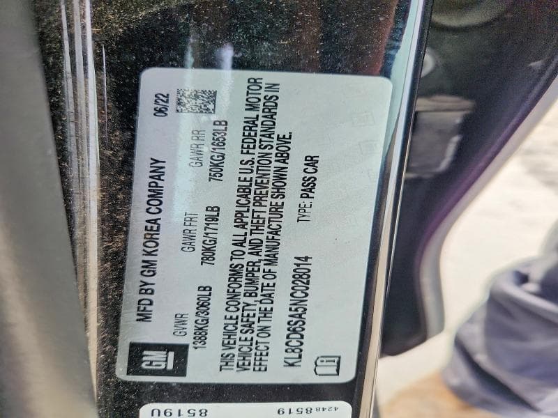 2022 CHEVROLET SPARK 1LT 13